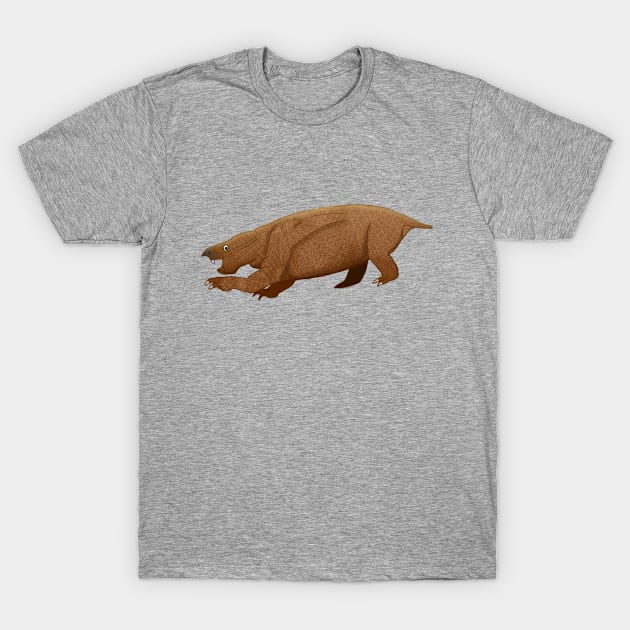 Aulacephalodon -- Late Permian Dicynodont Synapsid T-Shirt by BryPK